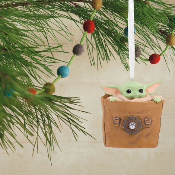 Star Wars: The Mandalorian Grogu in Bag Christmas Ornament - Picture 5 of 5